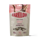 Супер премиум лиофилизирано лакомство за котки Carnilove Turkey Freeze Dried Snack с пуешко месо 40гр